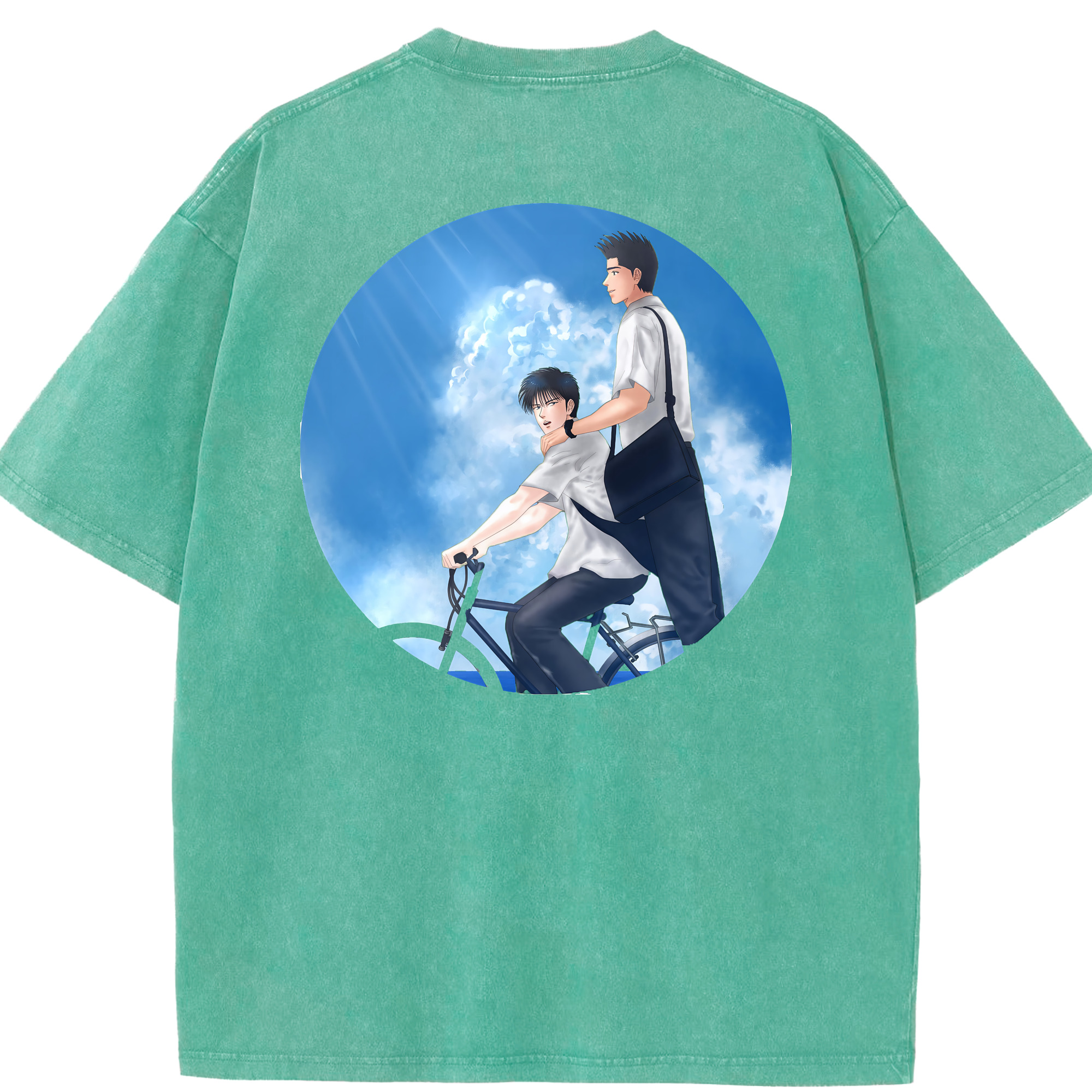 （画像用） SLAM DUNK／スラムダンク 綿100% ヴィンテージ風 半袖Tシャツ（背面プリント）